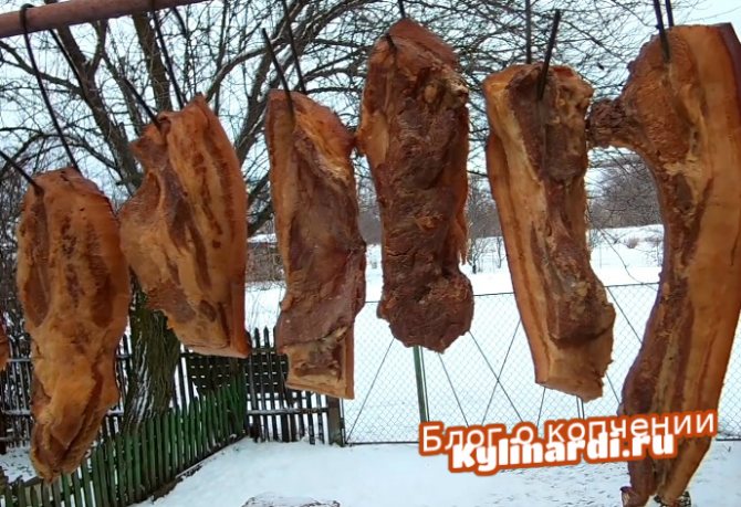 Как хранить копченое сало